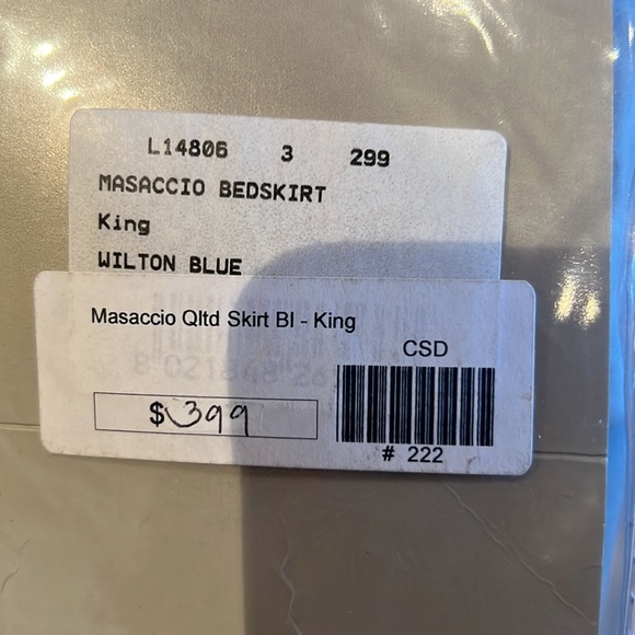 Masaccio King Coverlet and Bed Skirt - Picture 8 of 8